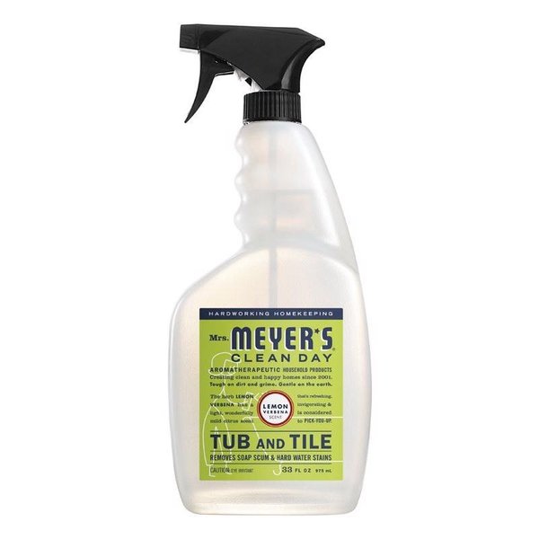 Mrs. Meyers Clean Day Clean Day Lemon Verbena Scent Tub and Tile Cleaner 33 oz Trigger Spray Bottle 12168